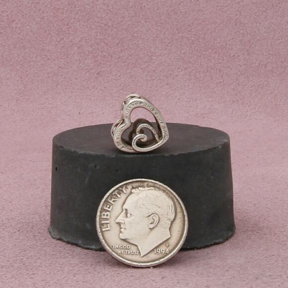 pandora sterling silver mom i love you forever and ever heart bead charm - Picture 3 of 3